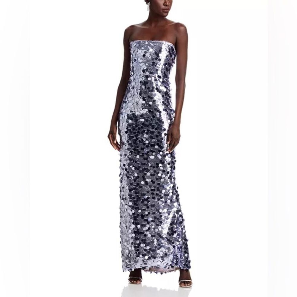 NWOT BRINX AND BANCO Lilac Farah Sequin Strapless Gown  XS，S，M available - Picture 6 of 16